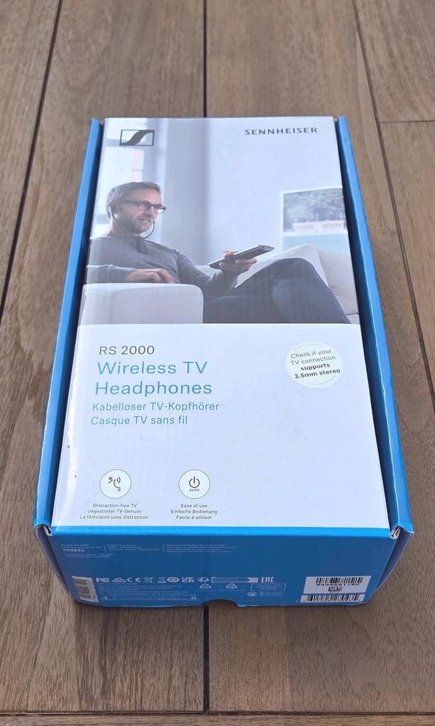 Sennheiser RS 2000 draadloze oortelefoon voor tv-geluid, Audio, Tv en Foto, Koptelefoons, Ophalen of Verzenden, Nieuw, Sennheiser