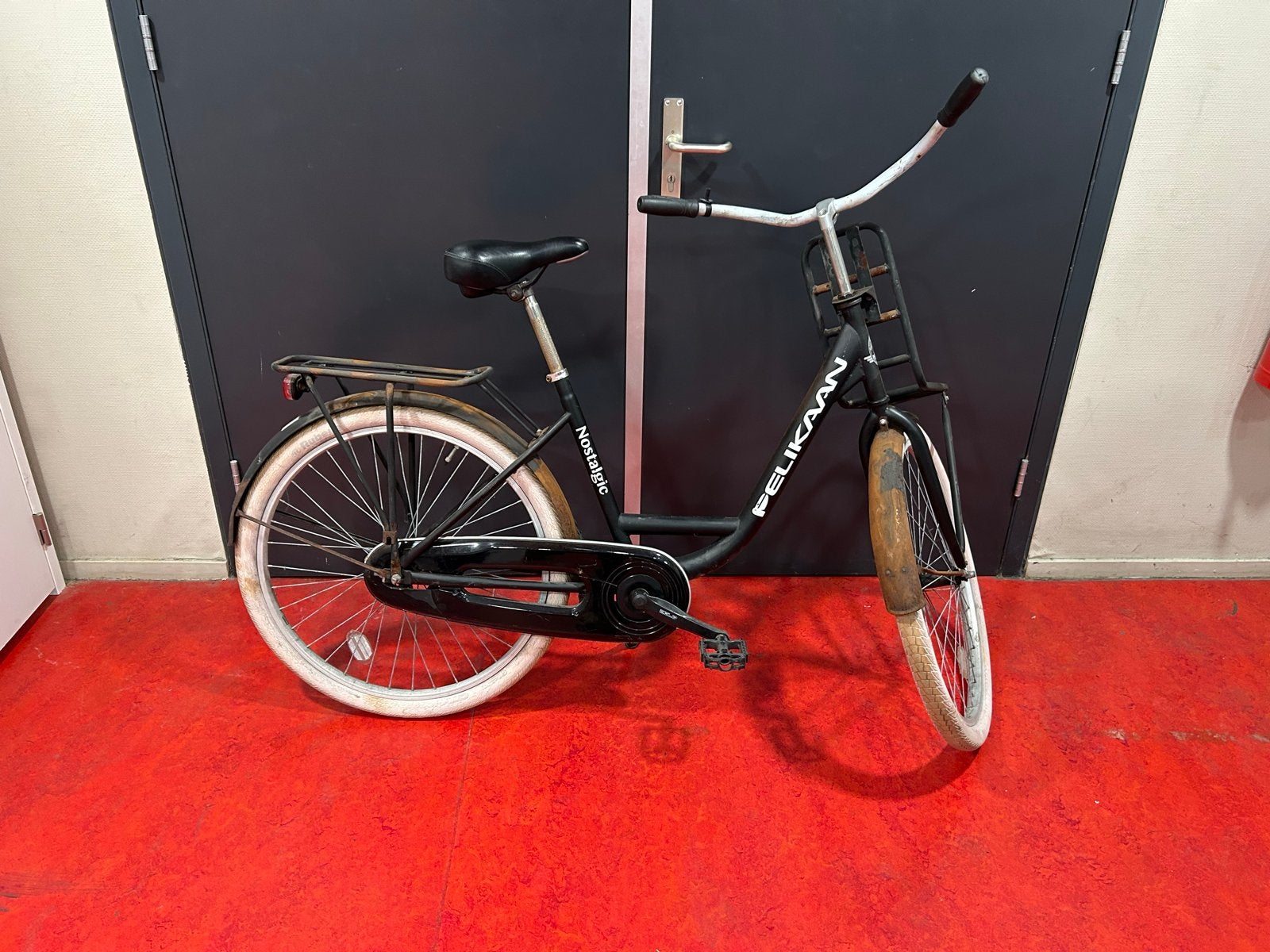 Pelikaan Nostalgic transportfiets - Zwart, Fietsen en Brommers, Overige merken, Terugtraprem, Ophalen of Verzenden, 53 tot 56 cm