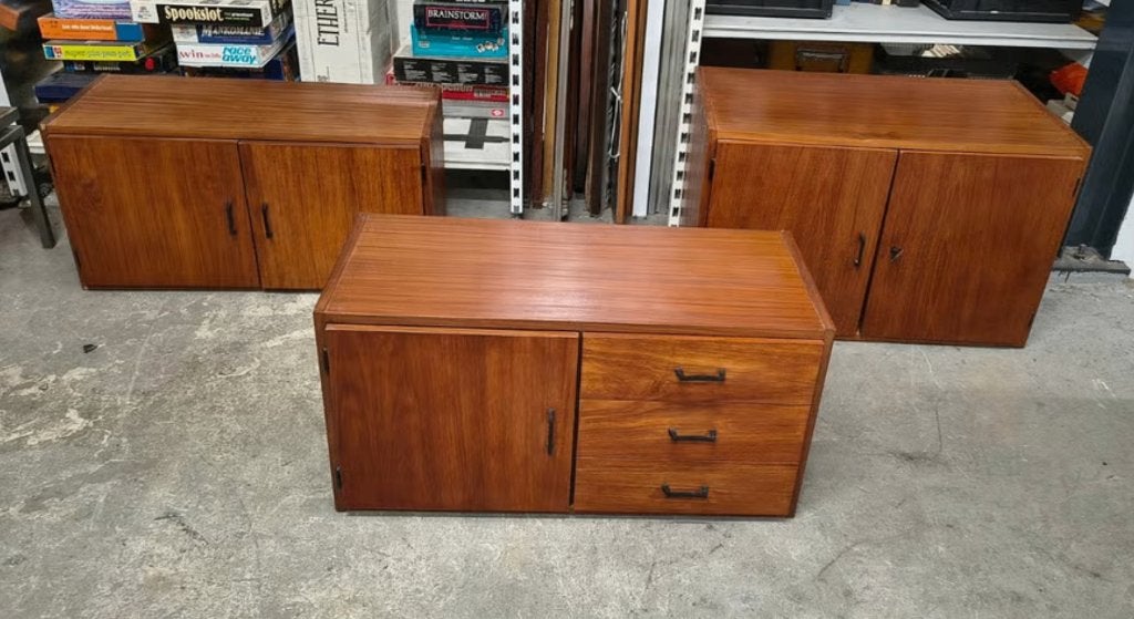 3 x Vintage modulaire teak kast retro, Ophalen, Huis en Inrichting