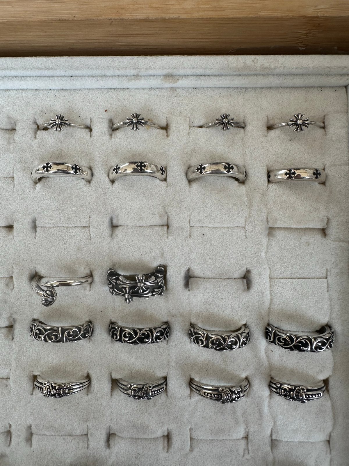 Ch Zilveren stainless steel Ringen- Diverse Maten en Designs, Sieraden, Tassen en Uiterlijk, Ringen, Gebruikt, IJzer of Staal