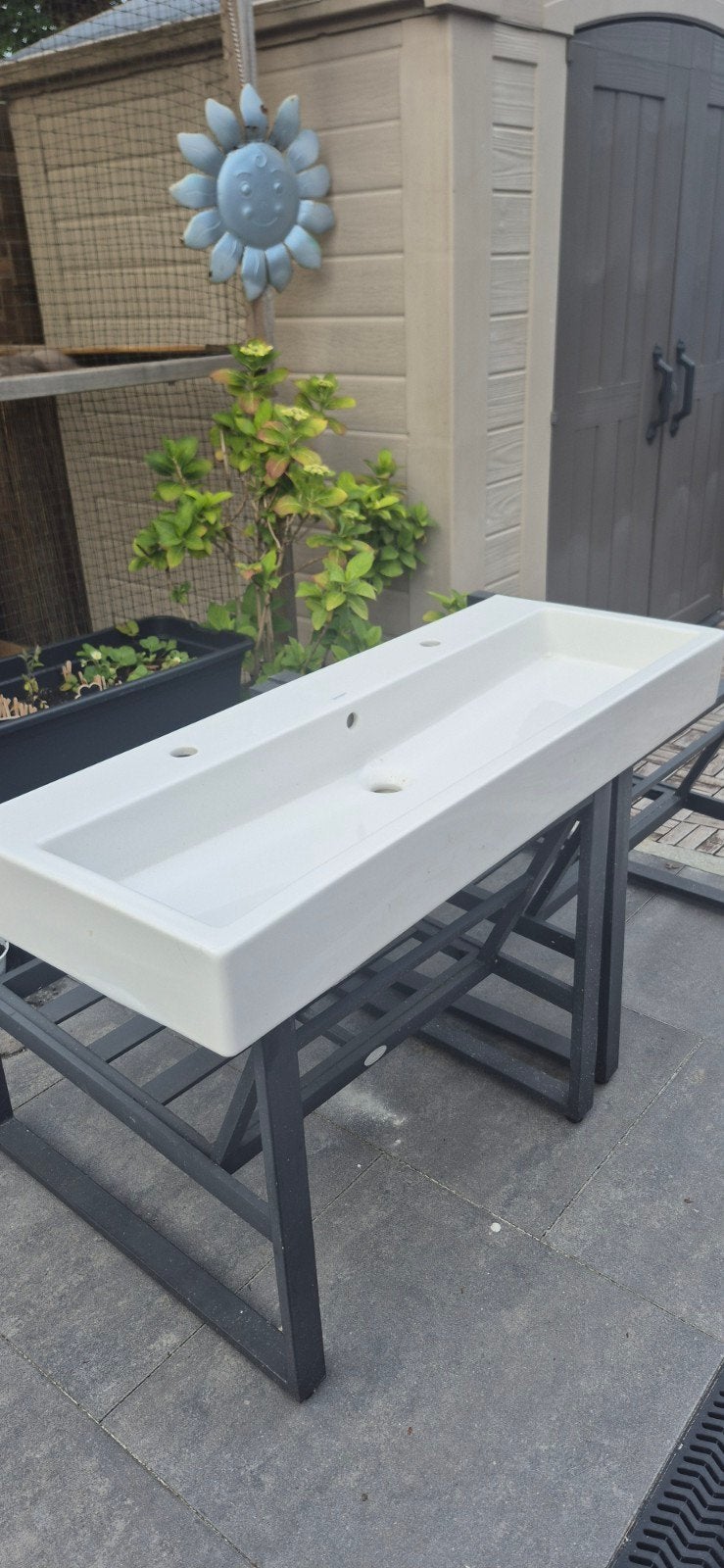 Duravit wastafel 120x46, Doe-het-zelf en Verbouw, Sanitair, Ophalen, Zo goed als nieuw, Wastafel