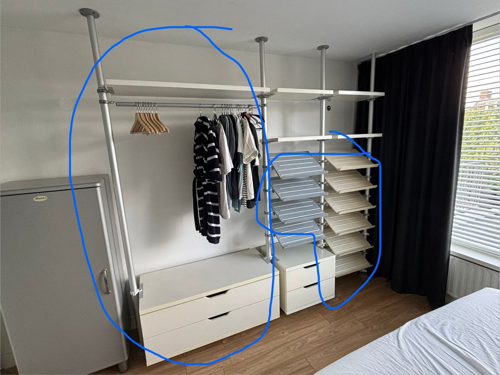 Ikea Stolmen kastsysteem - goede staat, Huis en Inrichting, Ophalen, 200 cm of meer, Zo goed als nieuw, Metaal