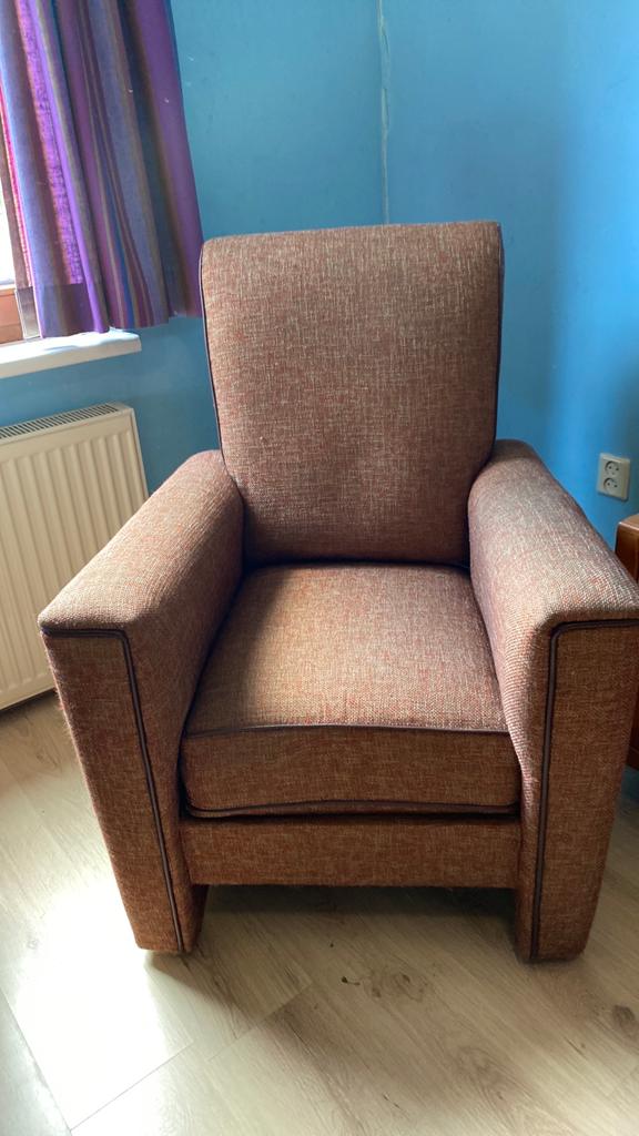 Fauteuil stoel 30 euro, Huis en Inrichting, Fauteuils, Ophalen, 75 tot 100 cm, Zo goed als nieuw, Stof