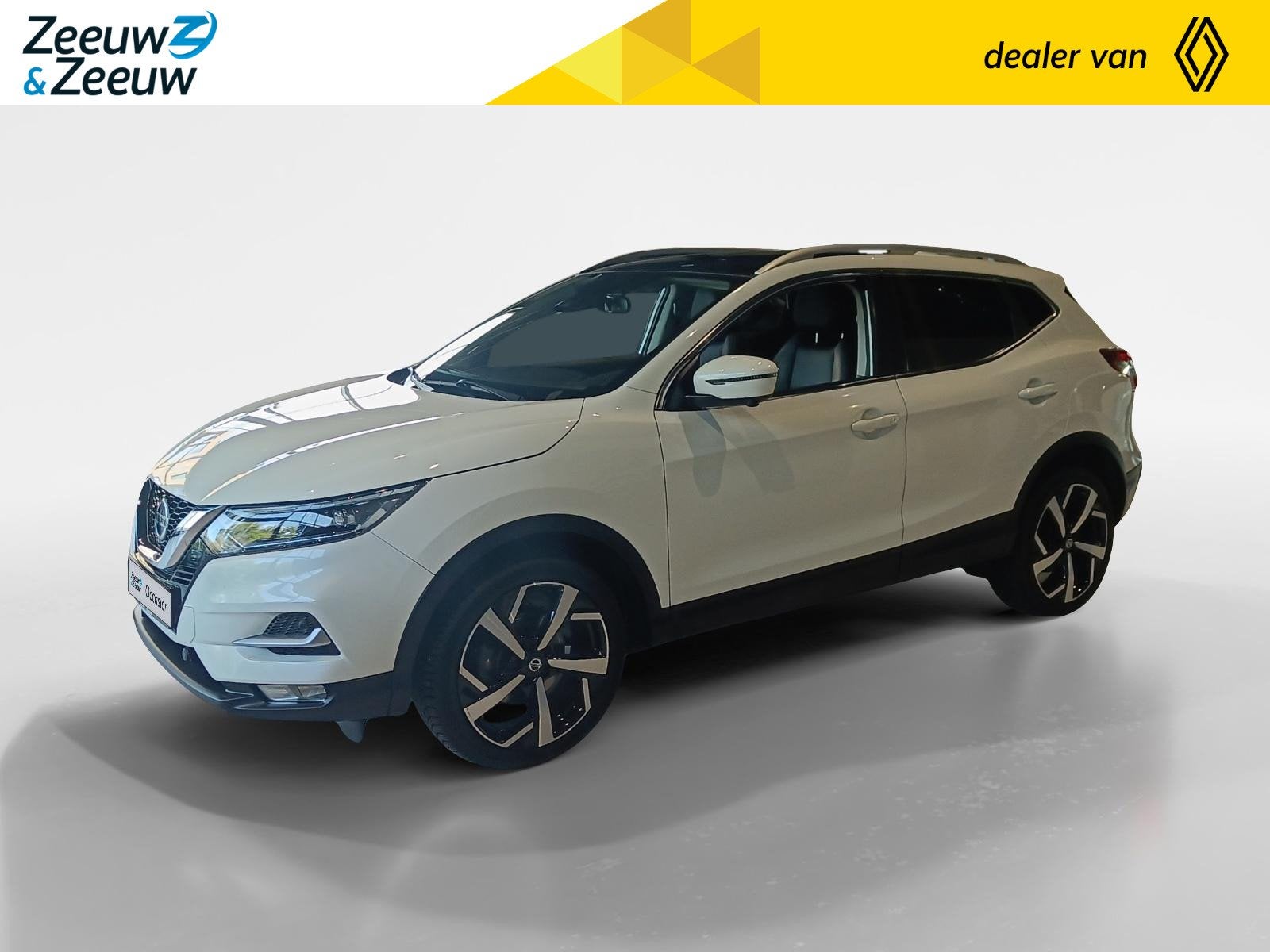 Nissan Qashqai 1.3 DIG-T Premium Edition | Nappa lederen bek, Auto's, Gebruikt, Wit, Bedrijf, Qashqai