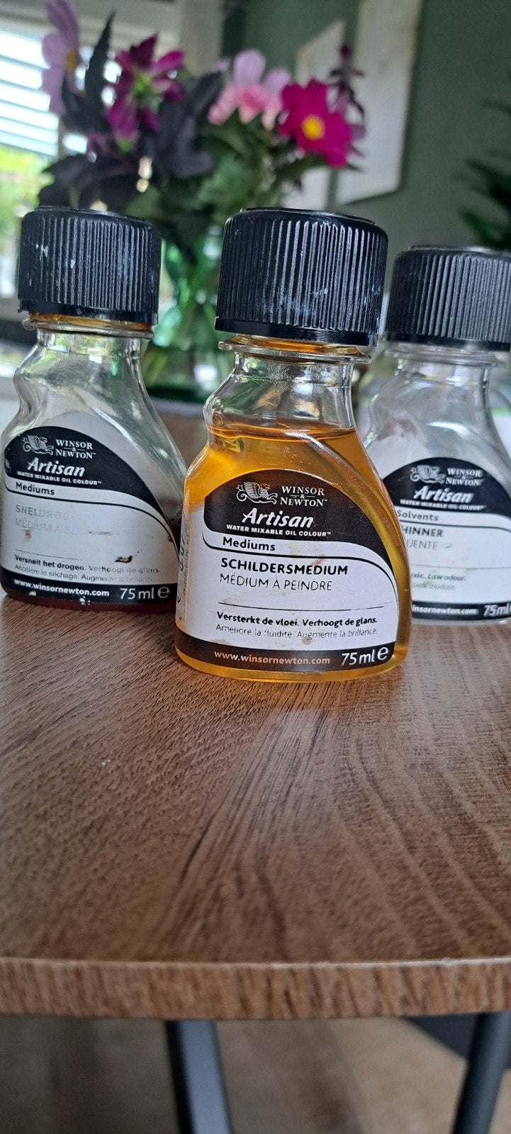 Winsor & Newton Artisan mediums (3x 75ml), Ophalen of Verzenden, Gebruikt, Olieverf