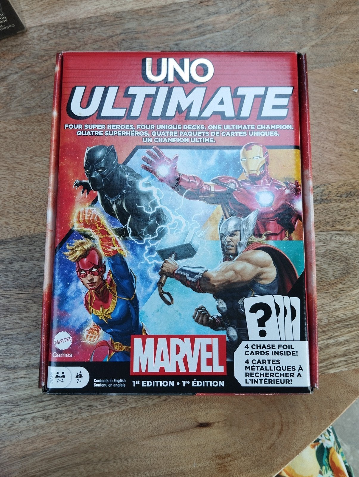 Uno kaartspel Marvel, Ophalen, Nieuw