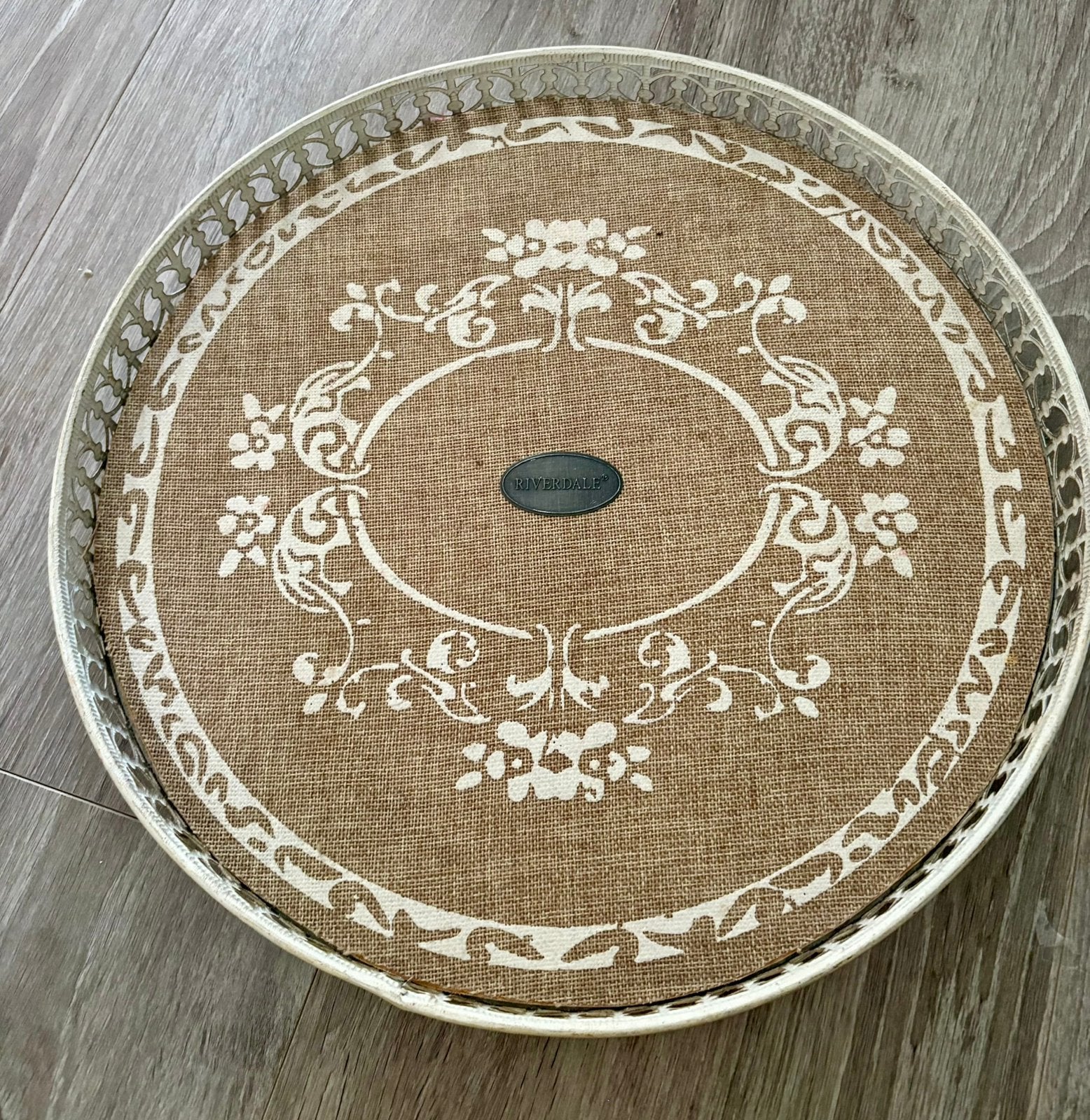 Dienblad/ schaal Riverdale, Huis en Inrichting, Woonaccessoires | Dienbladen, Ophalen of Verzenden, Gebruikt, Rond