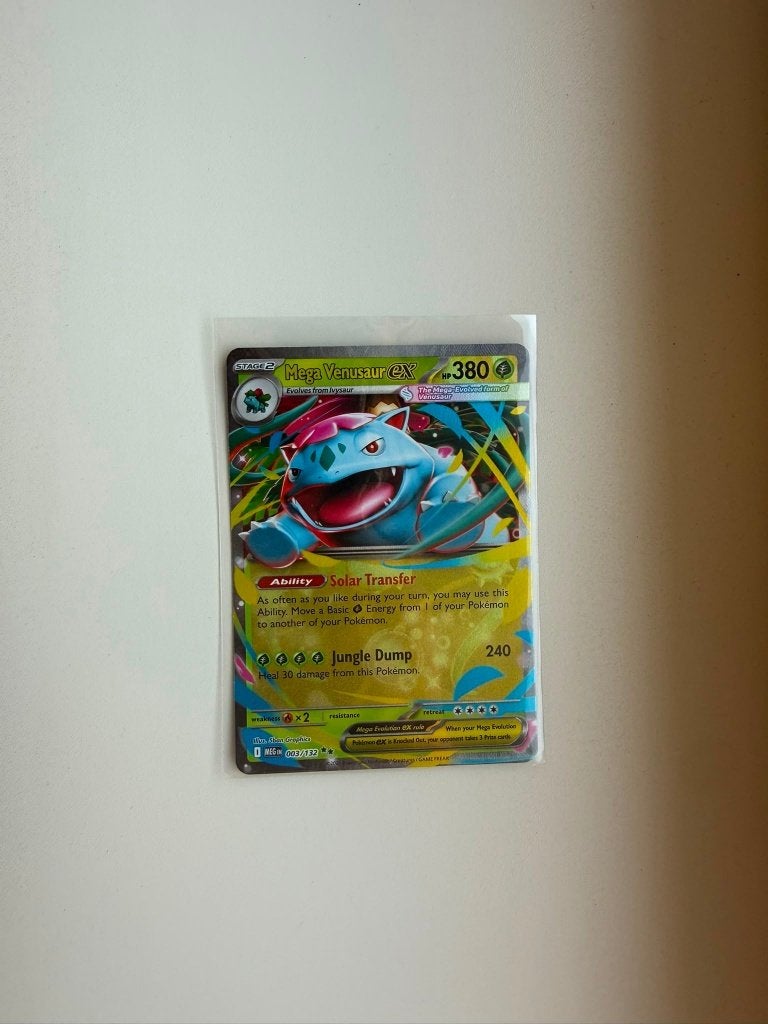 Mega Venusaur EX 003 Mega Evolution, Ophalen of Verzenden, Nieuw, Losse kaart, Foil