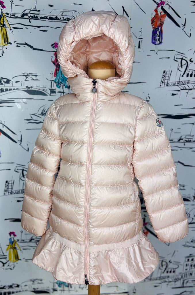 Moncler pastelroze New Nadra winterjas maat 8 (690 euro), Moncler EU, Zo goed als nieuw, Moncler, Customercare@moncler.com