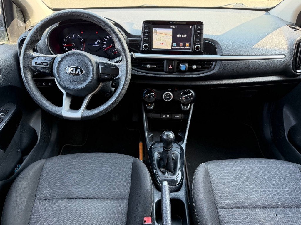 Kia PICANTO 1.0 CVVT Comfort +LINE Navigator 1STE EIGENAAR L, Euro 6, 4 stoelen, Zwart, Bedrijf