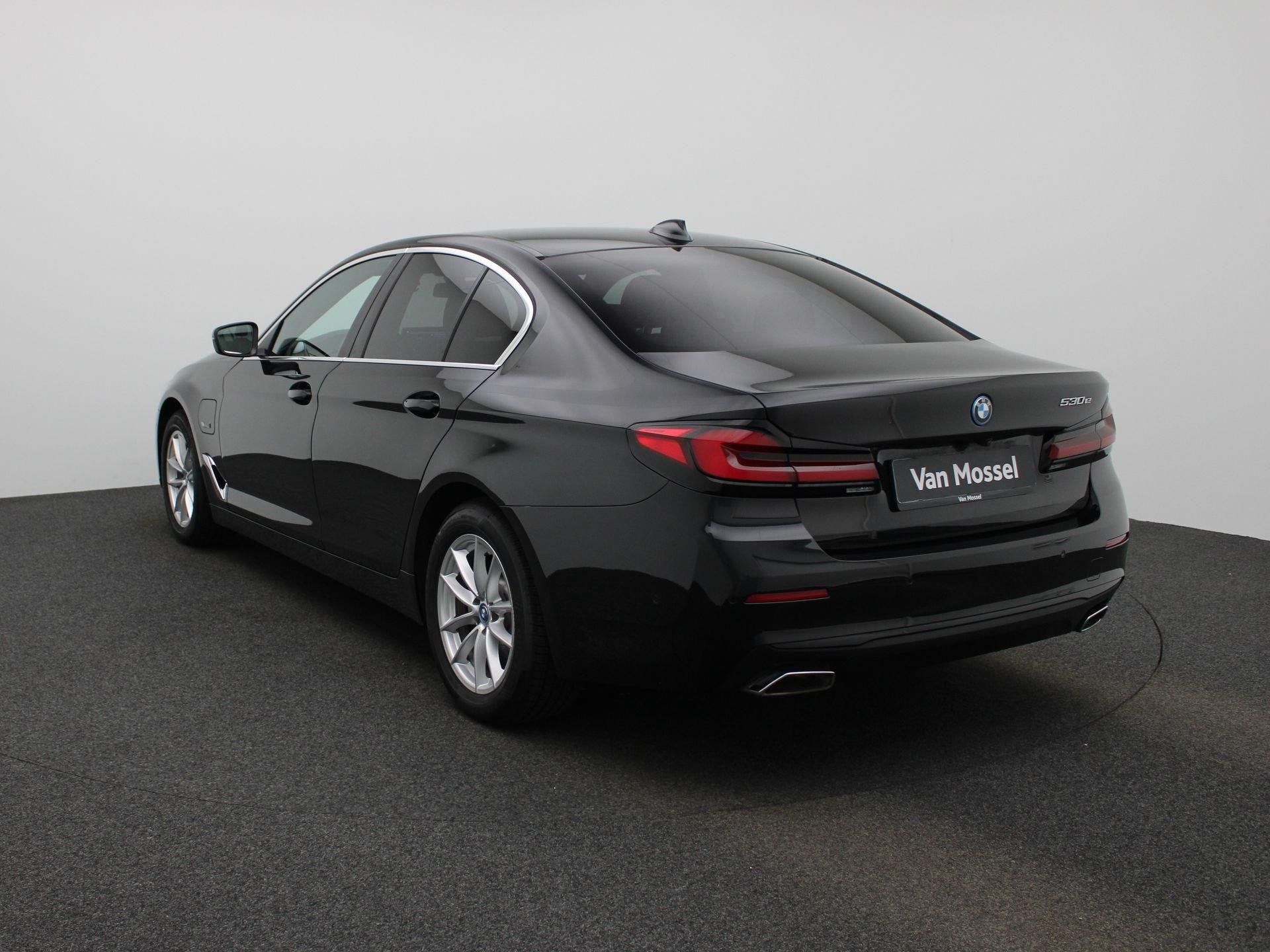 BMW 5 Reeks Berline 530e | Automaat | Achteruitrijcamera | P, 12 maanden, Gebruikt, Zwart, 4 cilinders