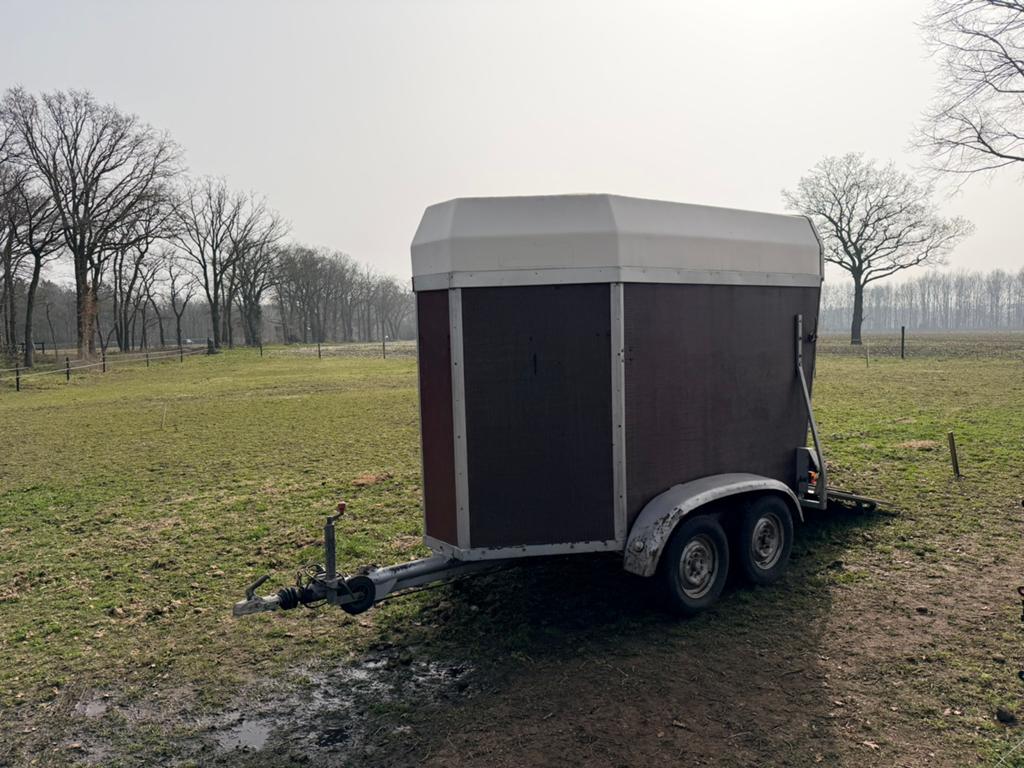 1.5 paards paardentrailer, Ophalen of Verzenden, Gebruikt, Hout, 1½-paards trailer