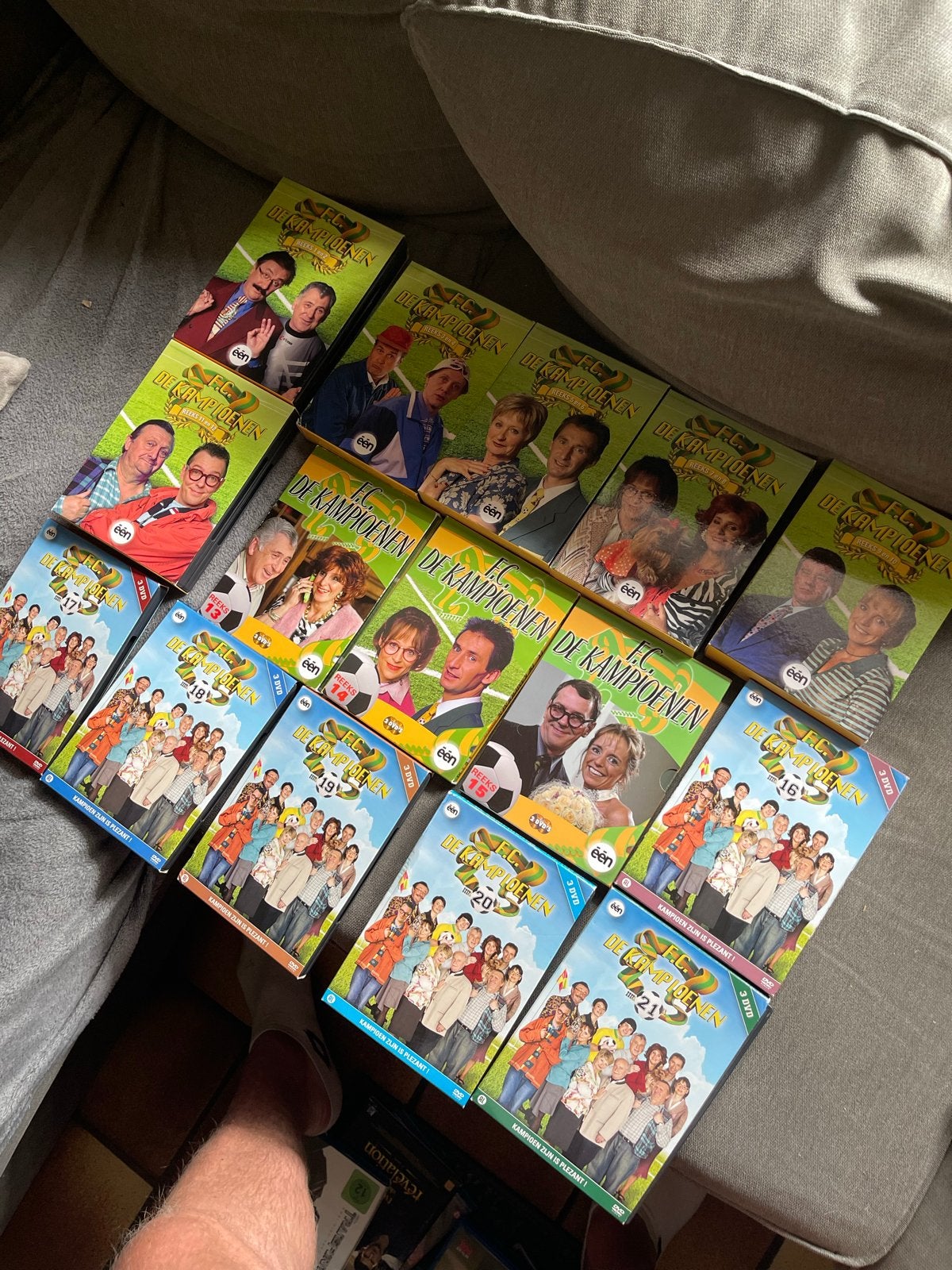 F.C. De Kampioenen DVD Boxen - Reeks 1 t/m 21, Alle leeftijden, Nederlands, Zo goed als nieuw, Komedie