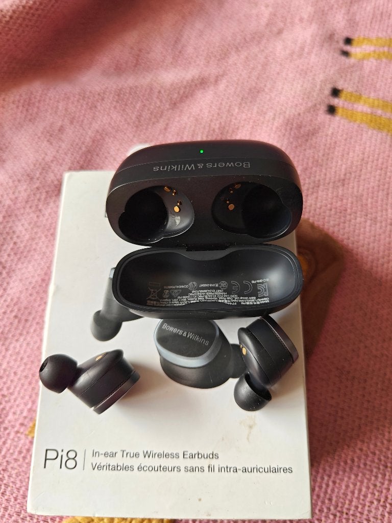Bowers & Wilkins Pi8 zwarte draadloze oordopjes, In-ear, Gebruikt, Ophalen of Verzenden, Draadloos