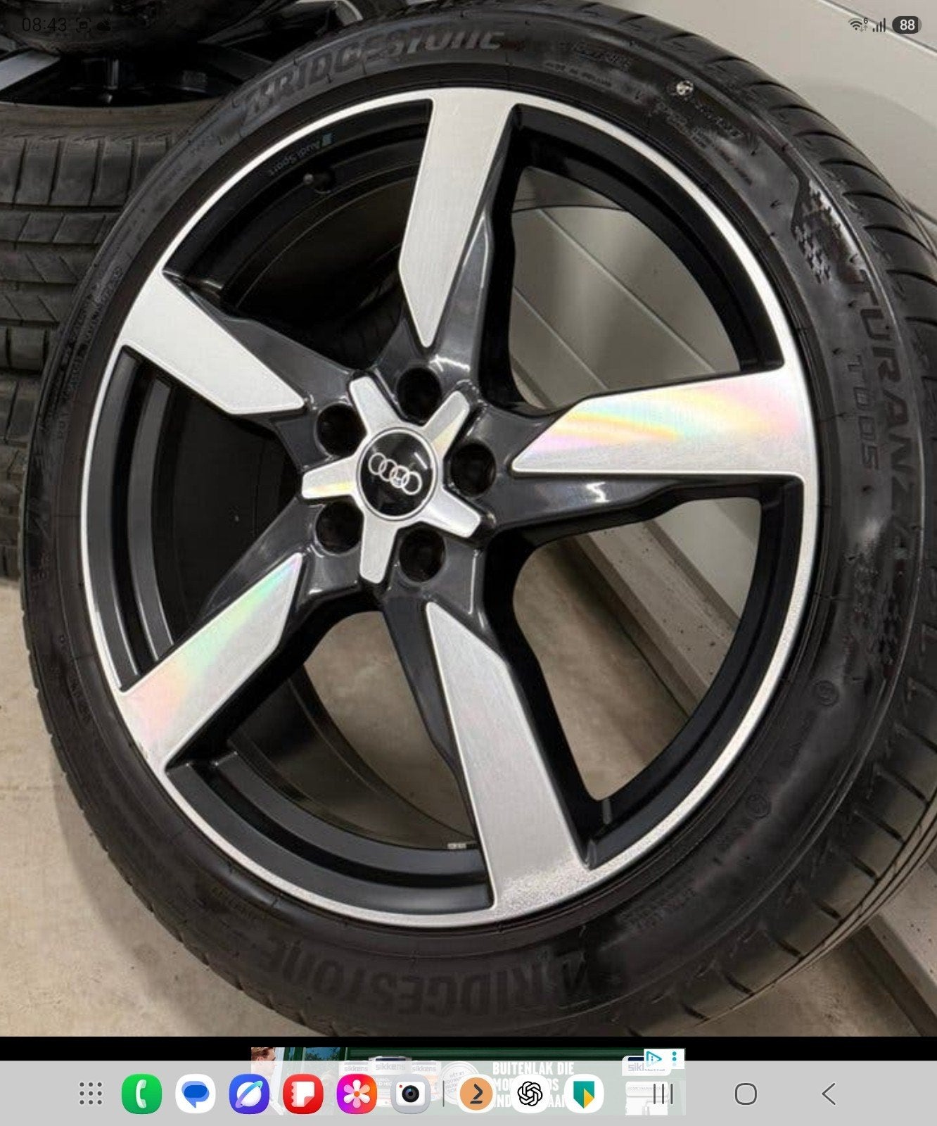Originele Audi A6 20 inch, Auto-onderdelen, Banden en Velgen, Ophalen, Gebruikt, 255 mm, Banden en Velgen
