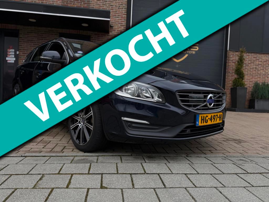 Volvo V60 2.4 D6 Twin Engine Momentum Automaat Airco Navi Cr, Lichtsensor, Gebruikt, Blauw, Onderhoudsboekje