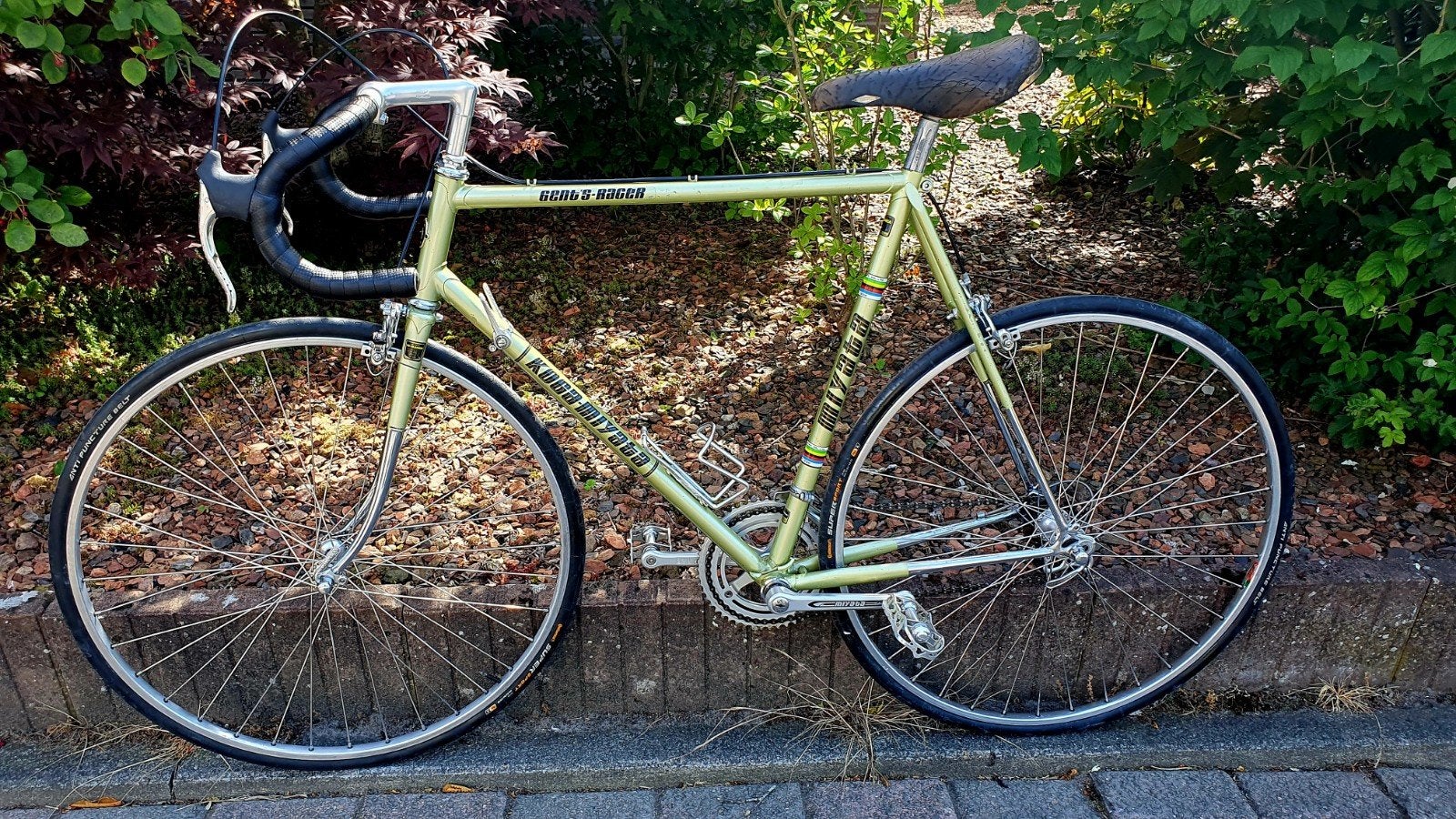 Koga miyata gent's racer fr 59 Shimano 600 arabesque parts, Ophalen, 28 inch, Velgrem, Zo goed als nieuw