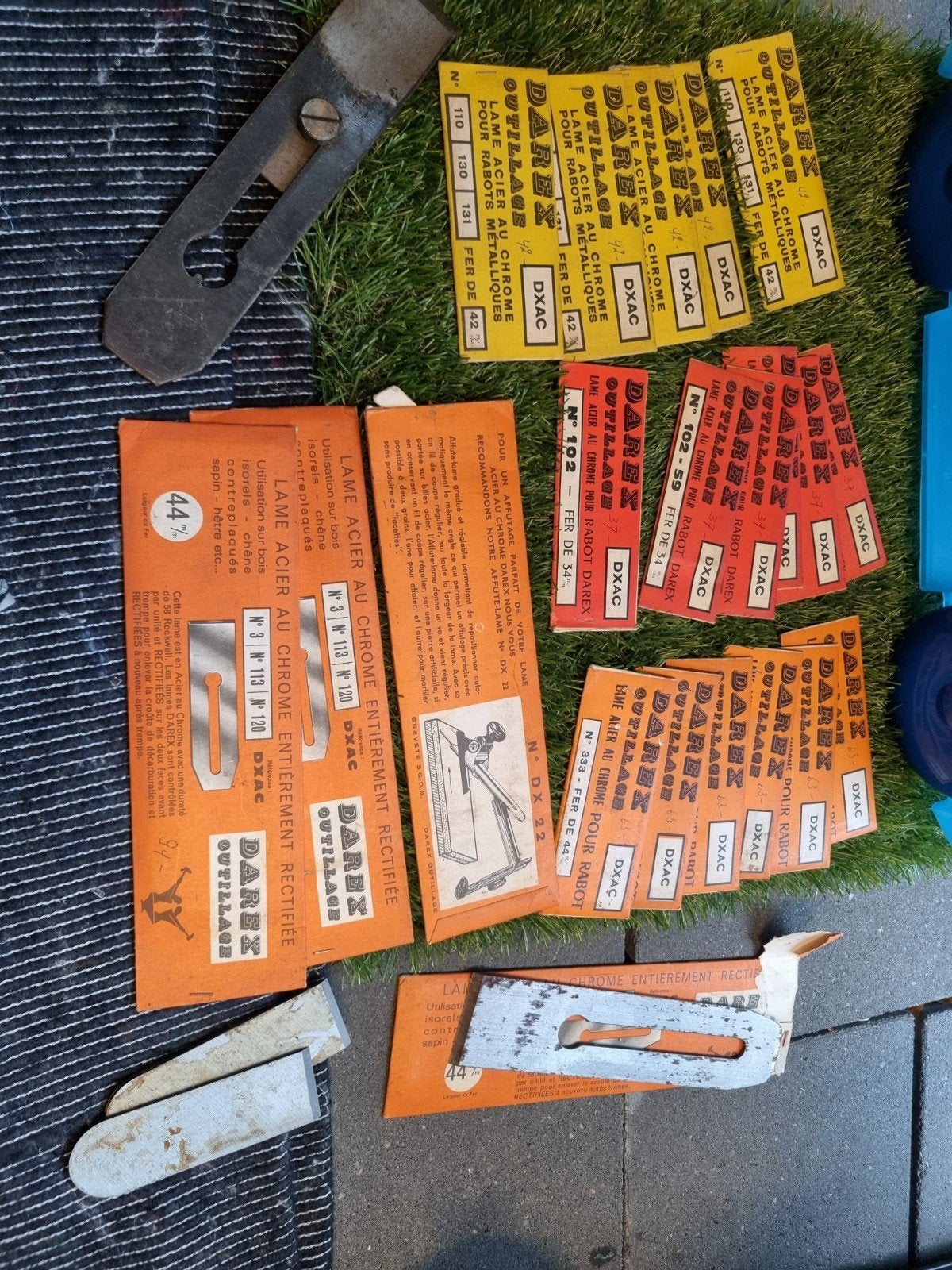Darex Outillage chroomstalen schaafmessen, Ophalen of Verzenden, Gebruikt, Snijgereedschap, Overige merken