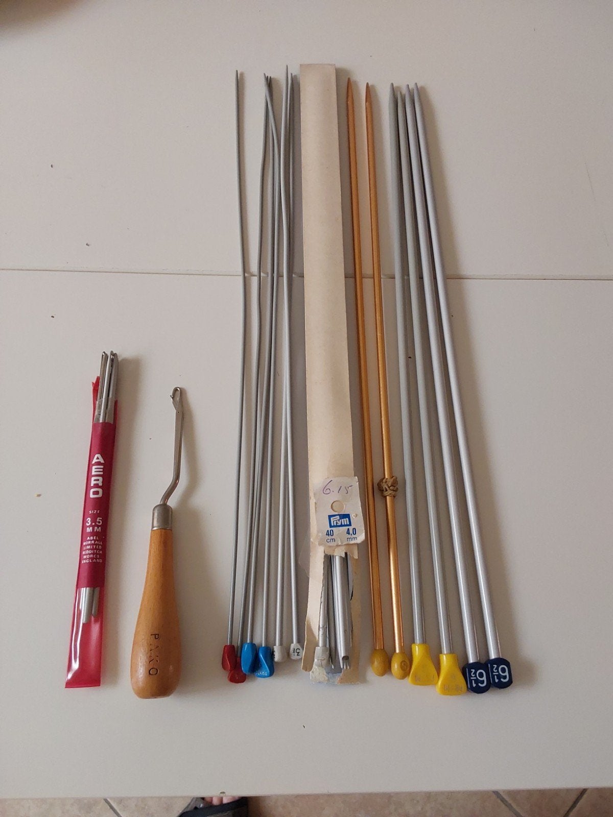 Te koop brei- en haaknaalden inclusief koker, Ophalen, Gebruikt, Breien, Naald
