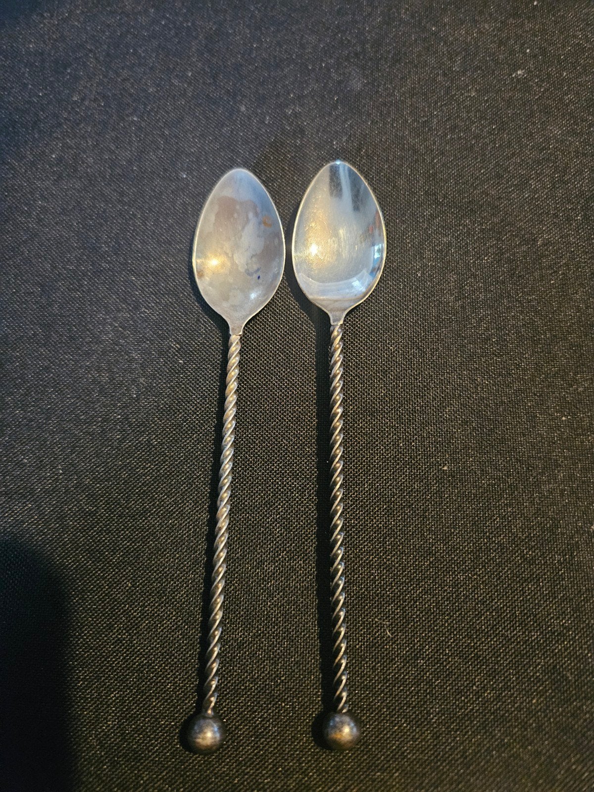 2 vintage verzilverde Douwe Egberts Lepeltjes, Ophalen of Verzenden