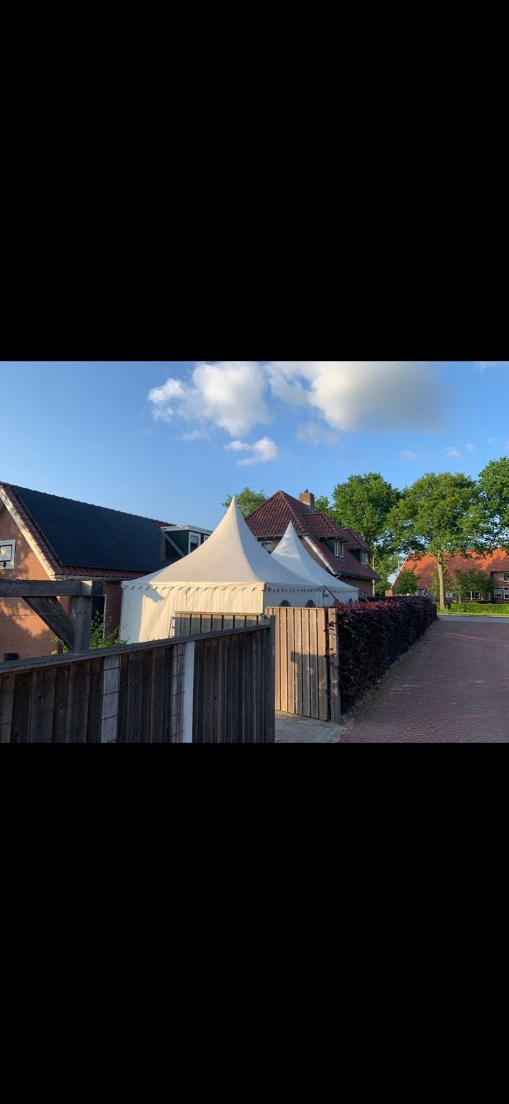 Te huur pagode tent buurtfeest tentfeest, Ophalen, Zo goed als nieuw, 8 meter of meer
