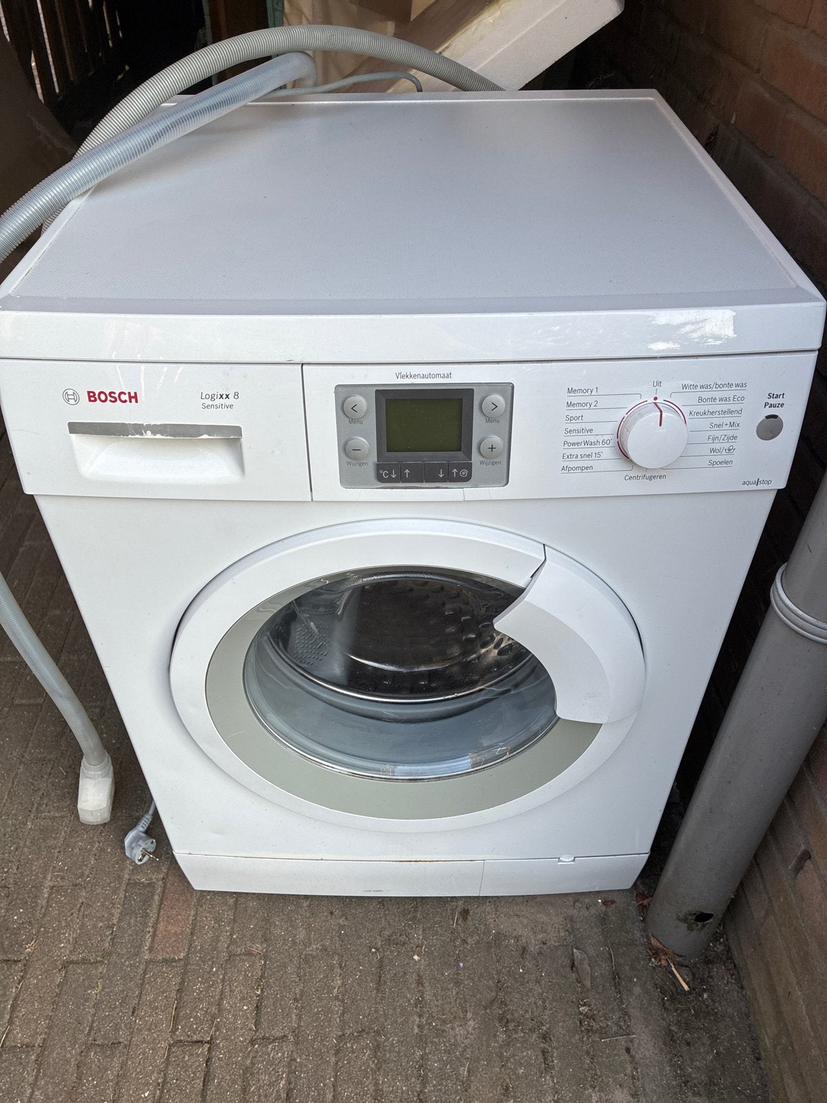 Bosch Logixx 8 Wasmachine WAS28741NL/18 met Aquastop, Witgoed en Apparatuur, Ophalen, 1200 tot 1600 toeren, Gebruikt, 8 tot 10 kg