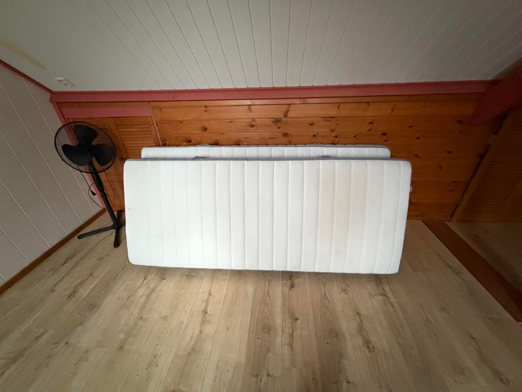 Ikea matras 90x200 tweemaal, Ophalen, 90 cm, Eenpersoons, Zo goed als nieuw