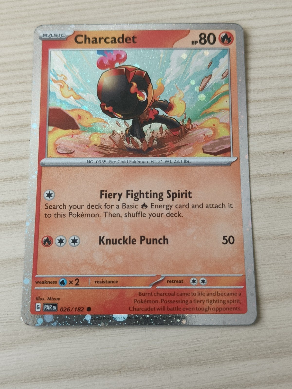 charcadet cosmo holo 026/182 paradox rift, Ophalen of Verzenden, Zo goed als nieuw, Losse kaart, Foil