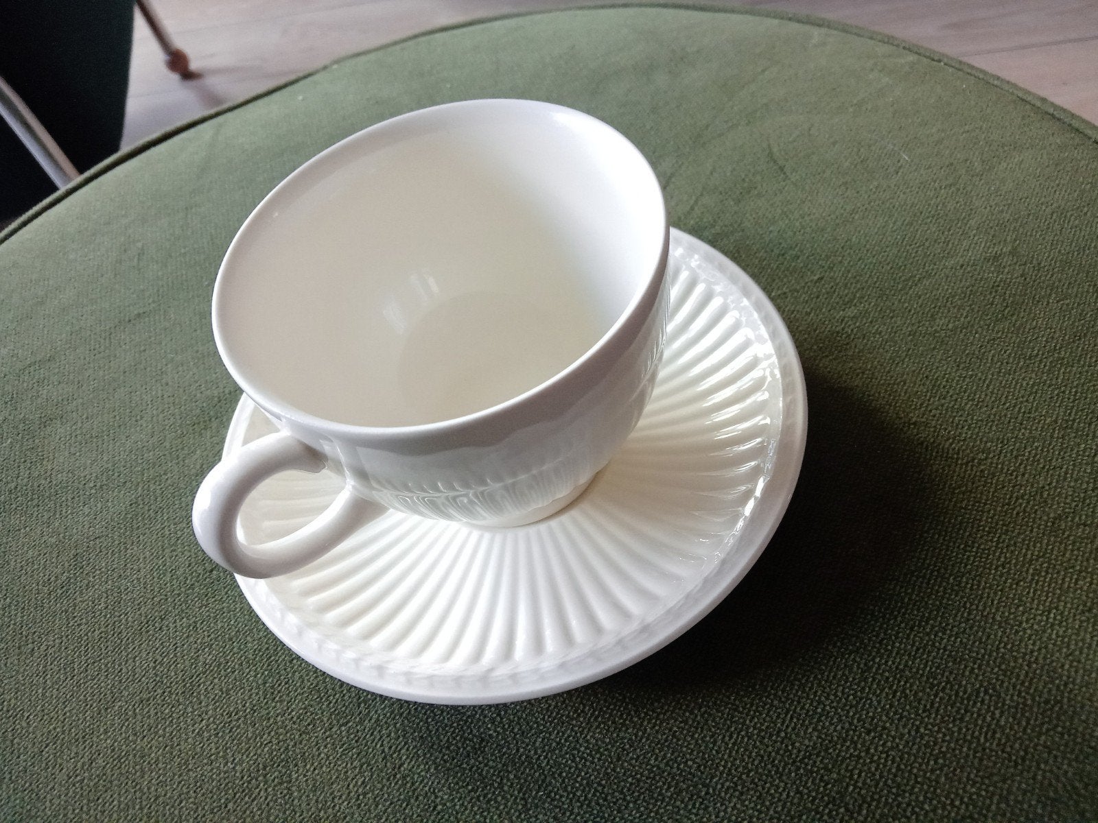 Wedgwood Edme Kop en Schotel - Klassiek Wit Servies, Ophalen of Verzenden