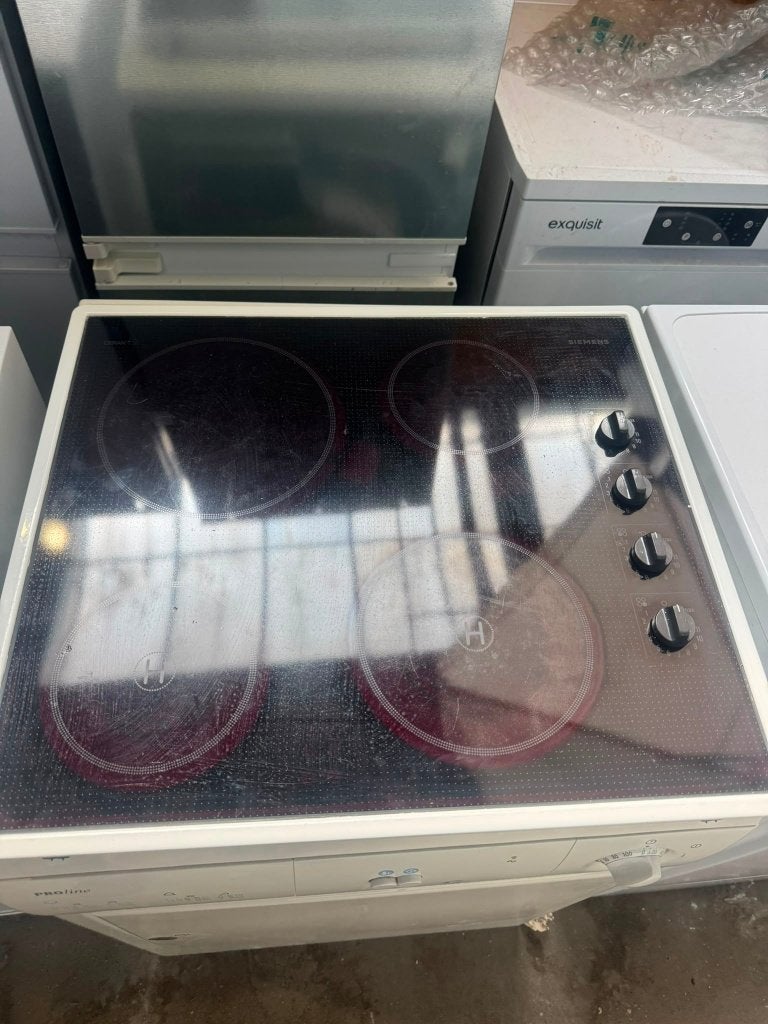 Siemens Keramische kookplaat schoon garantie bezorging, Keramisch, Zo goed als nieuw, Inbouw, 4 kookzones