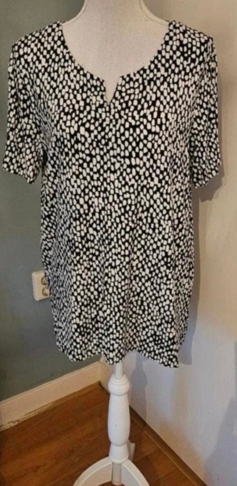 Zwart wit Kaffe shirt, maat 44, nieuw, Meerkleurig, Maat 42/44 (L), Nieuw, Ophalen of Verzenden