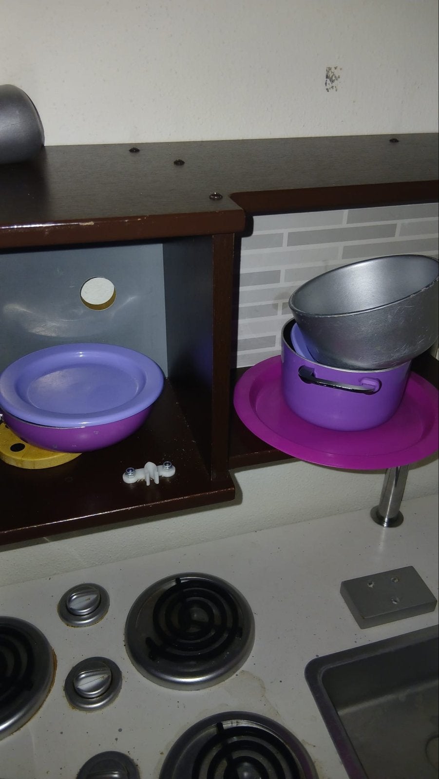 Speelgoedkeuken met accessoires - kraan los, Ophalen, Gebruikt, Hout, Speelkeuken