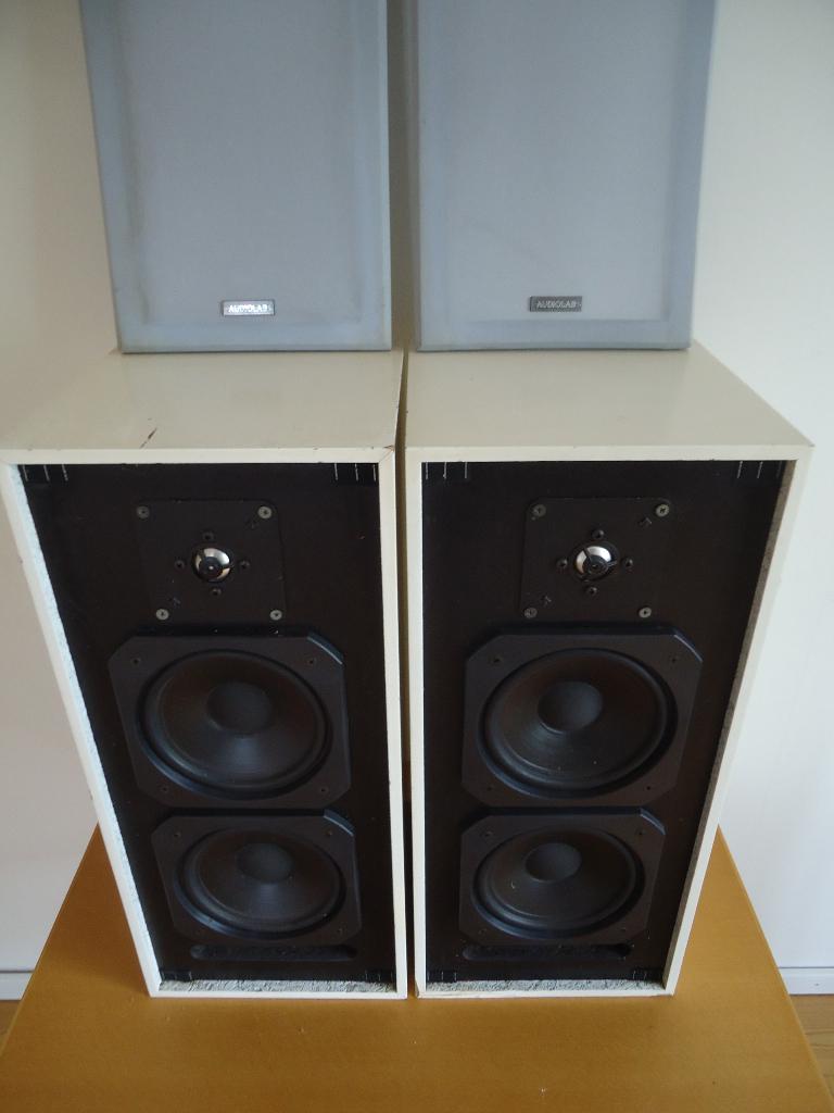 audiolab candor II met vifa c17 hecomp kc 25m units, Audio, Tv en Foto, Luidsprekers, Gebruikt, Minder dan 60 watt, Front, Rear of Stereo speakers