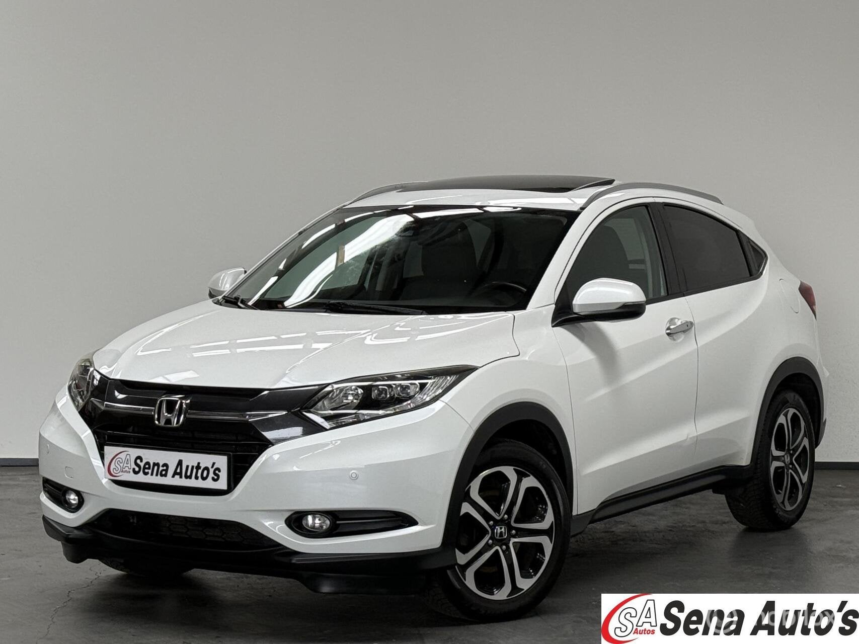 Honda HR-V 1.5 i-VTEC Executive/Aut/Led/Pano/Vol…, Auto's, Automatische klimaatregeling, Leder en Stof, Wit, Bedrijf