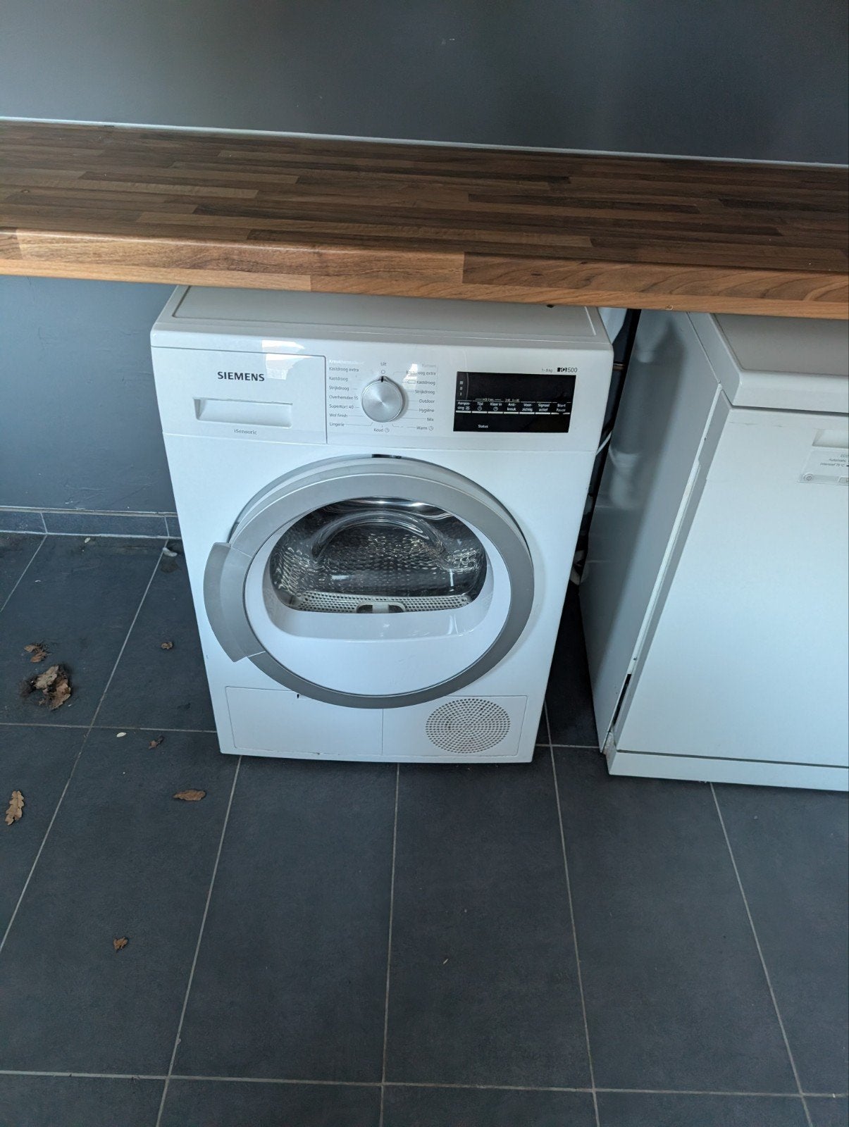 Siemens iQ500 - WT46G400NL Condensdroger, Witgoed en Apparatuur, Ophalen, 6 tot 8 kg, Zo goed als nieuw, Voorlader