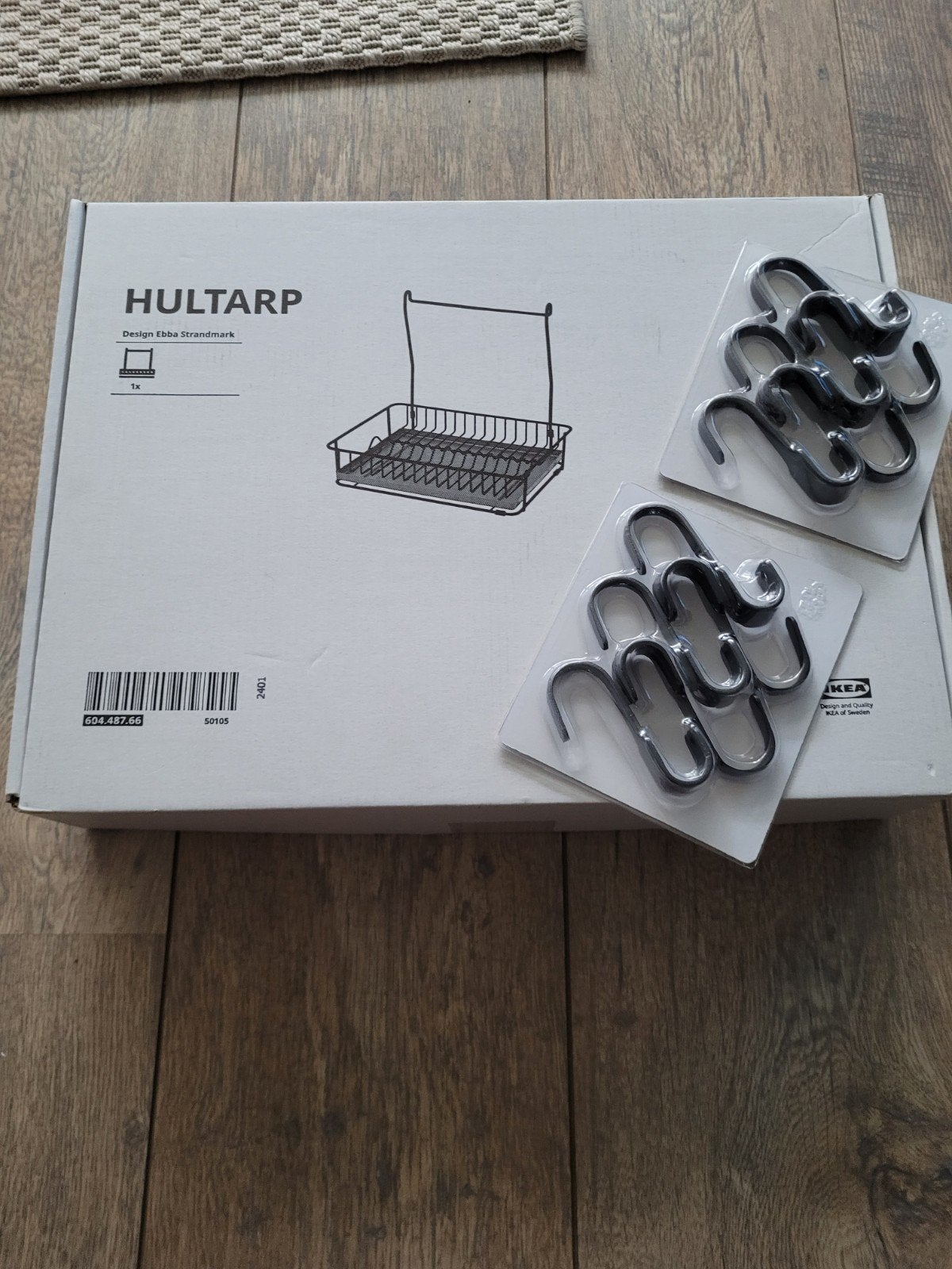 IKEA Hultarp Afdruiprek, Keukenrolhouder en Haakjes, Huis en Inrichting, Ophalen, Overige typen, IKEA, Zo goed als nieuw