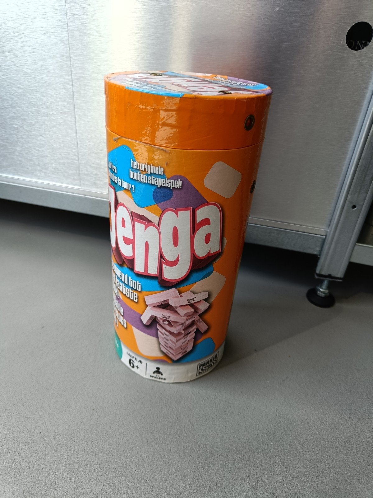Jenga Stapelspel - Origineel Houten Spel, Vijf spelers of meer, Ophalen of Verzenden, Gebruikt, Hasbro