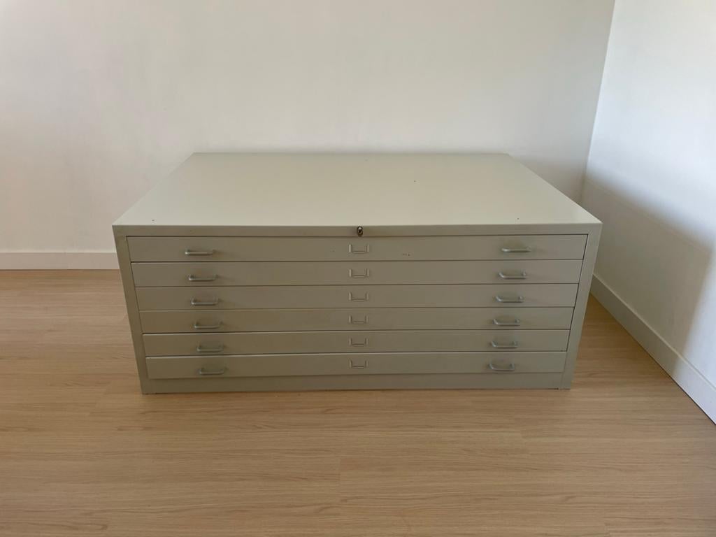 Ladenkast voor papier 95/140cm 58H, Ophalen of Verzenden, Zo goed als nieuw, Metaal, 100 tot 150 cm