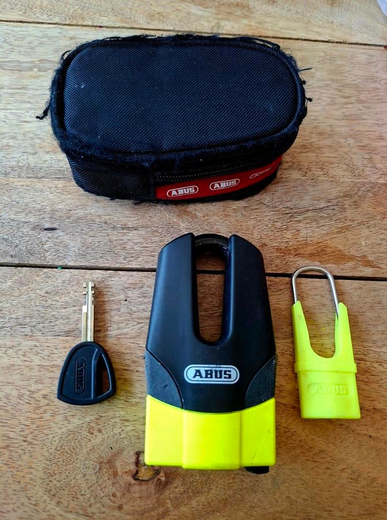 ABUS schrijfremslot zo goed als nieuw, Motoren, Accessoires | Sloten, Ophalen of Verzenden, Zo goed als nieuw