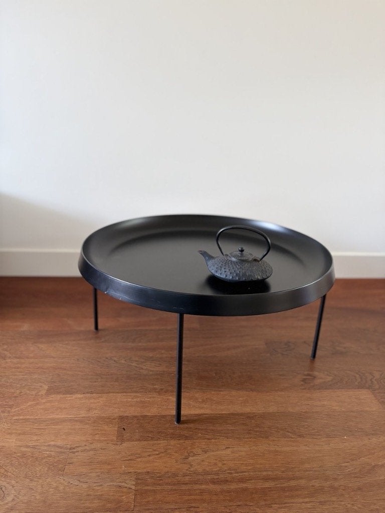 HAY Tulou salontafel – zwart – rond, Ophalen, Gebruikt, 50 tot 100 cm, Rond