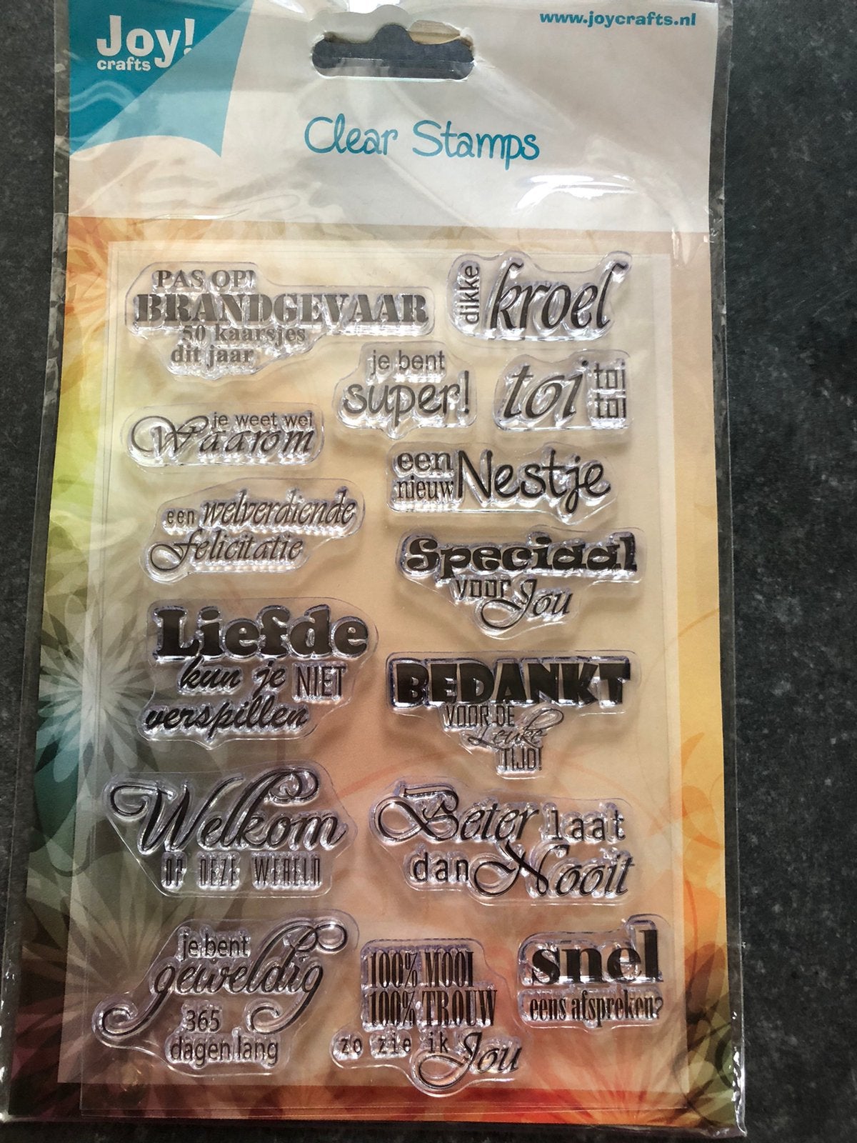 Joy clear stamps, Hobby en Vrije tijd, Stempelen, Ophalen of Verzenden, Nieuw