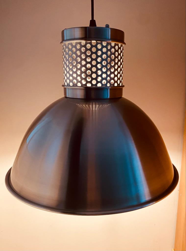 Vintage 70s/80s Hala Zeist Industriële Hanglamp, Huis en Inrichting, Lampen | Hanglampen, Ophalen, Hala Zeist, Metaal, Nvt