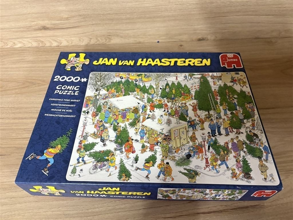 jan van haasteren - kerstbomenmarkt 2000 stuks [4159], Verzenden, 500 t/m 1500 stukjes, Zo goed als nieuw