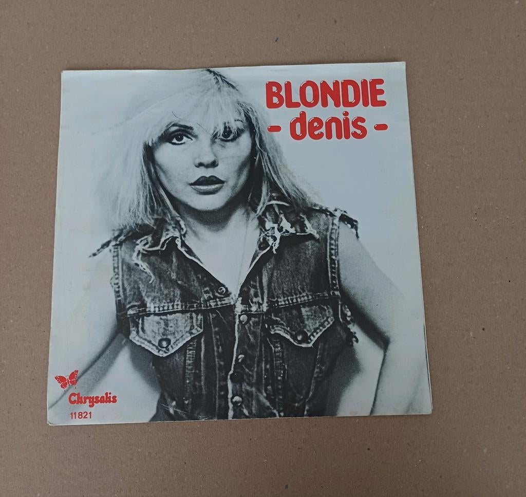 Blondie - Denis, Cd's en Dvd's, Vinyl Singles, Gebruikt, Beschermende buitenhoes, Single, 1970 - 1979, Pop, 7 inch, Ophalen of Verzenden