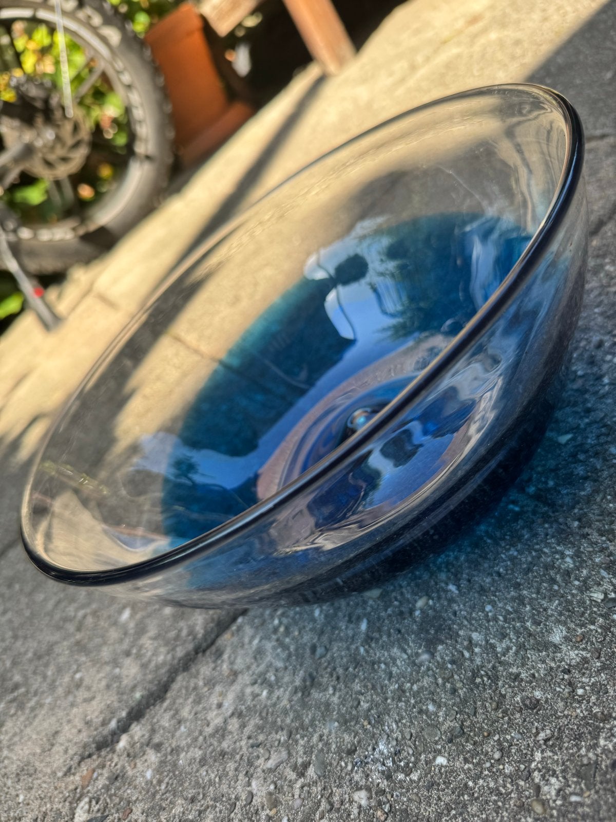Ikea handgemaakte schaal, Scandinavisch design glas, Ophalen
