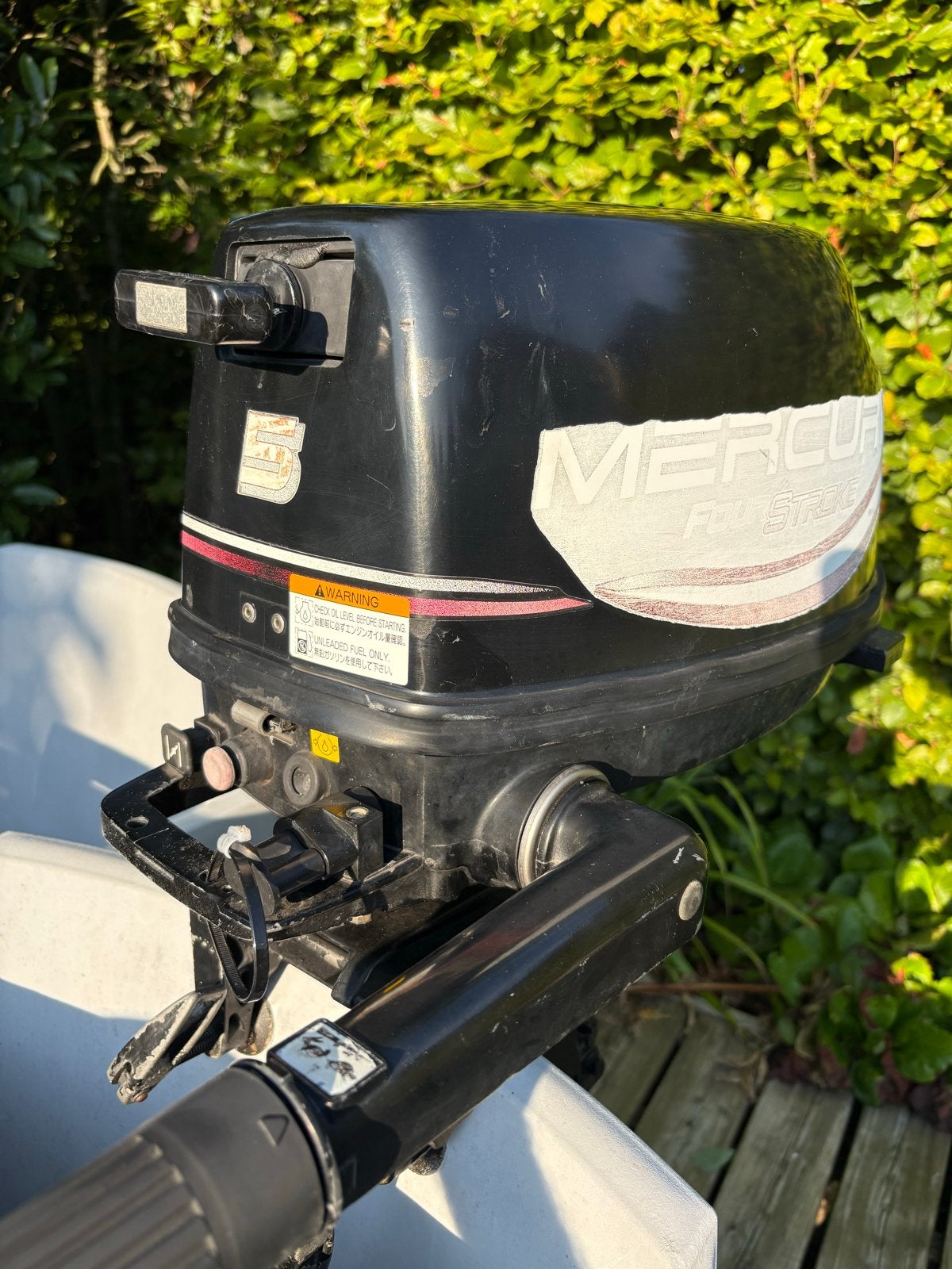 Mercury 5 pk 4 takt langstaart, weing gebruikt!!!, Watersport en Boten, Ophalen, Gebruikt, 5 tot 10 pk, Viertaktmotor