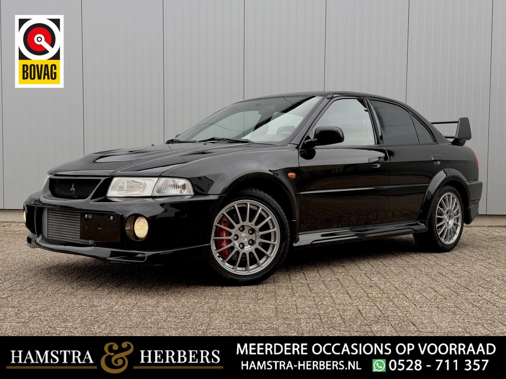 Mitsubishi Lancer Evo VI | 2.0 Turbo | 4WD | 449PK, 1360 kg, Stof, Gebruikt, Zwart