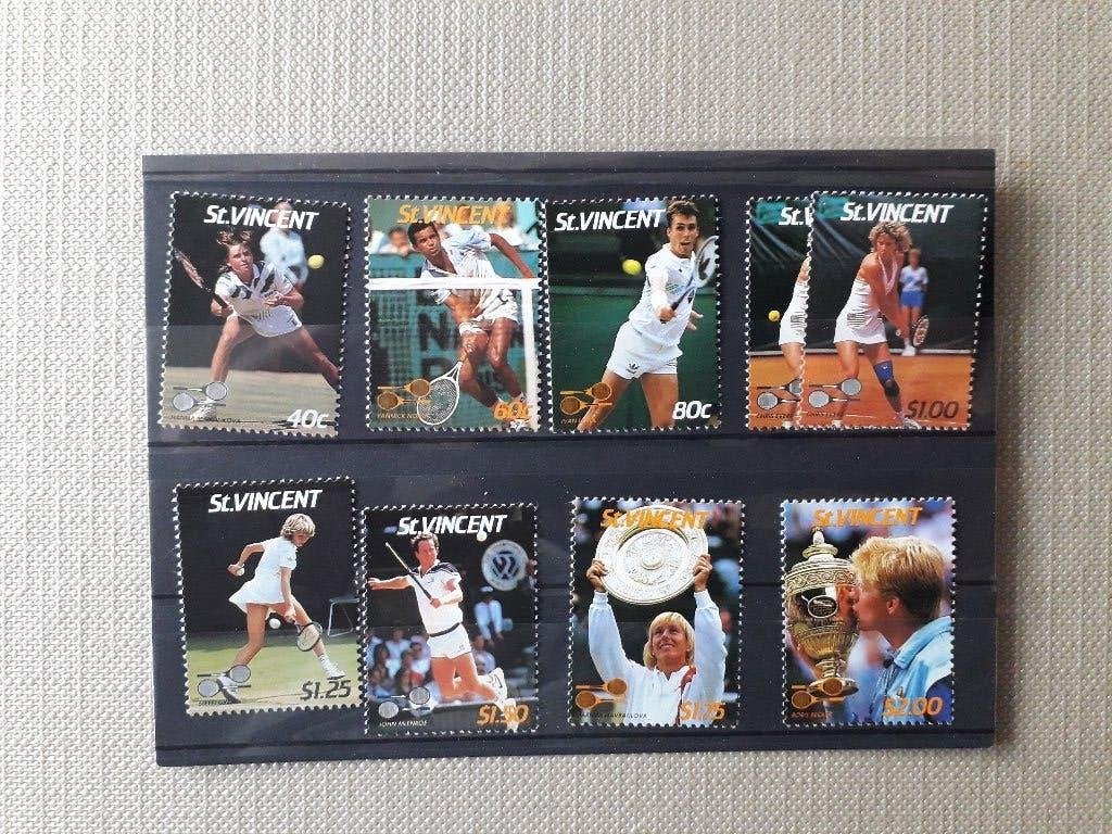 MISDRUK St. Vincent Tennis 1987, Ophalen, Postfris, Sport
