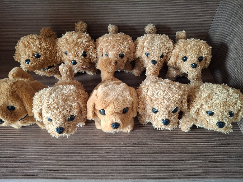 Blaffende en lopende elektrische hondjes 7,99 p/s 3 = 20.00, Nieuw, Met licht, Klein (minder dan 20 cm), Bruin