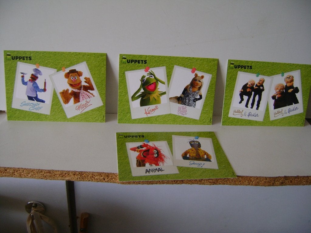 Serie van 4 ansichtkaarten van The Muppets, Verzamelen, Ansichtkaarten | Themakaarten, Ophalen of Verzenden, 1980 tot heden, Ongelopen